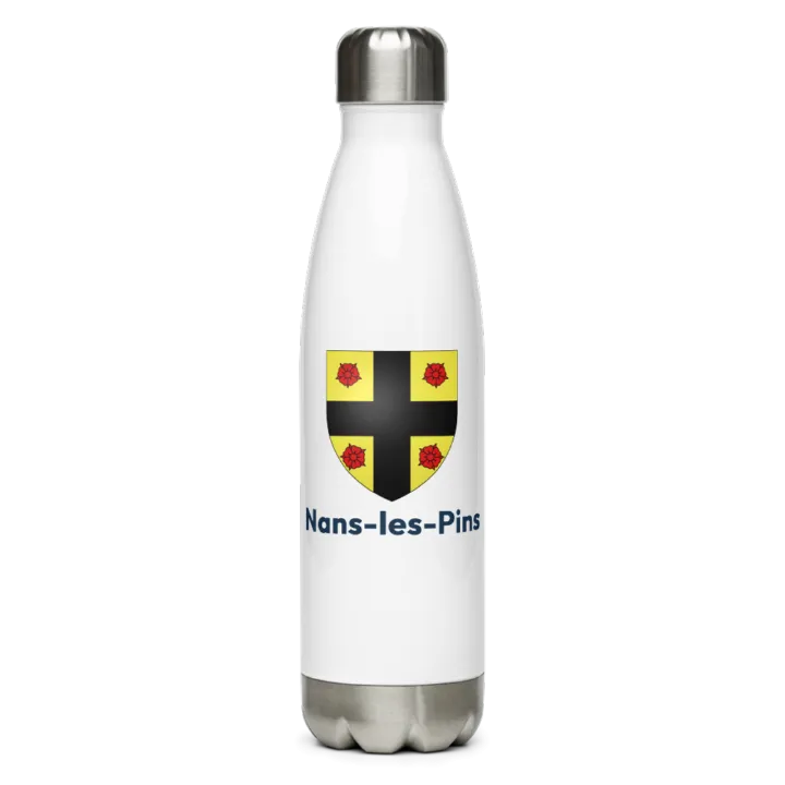 Gourde inox — blason de Nans-les-Pins