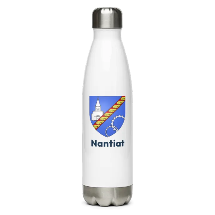 Gourde inox — blason de Nantiat