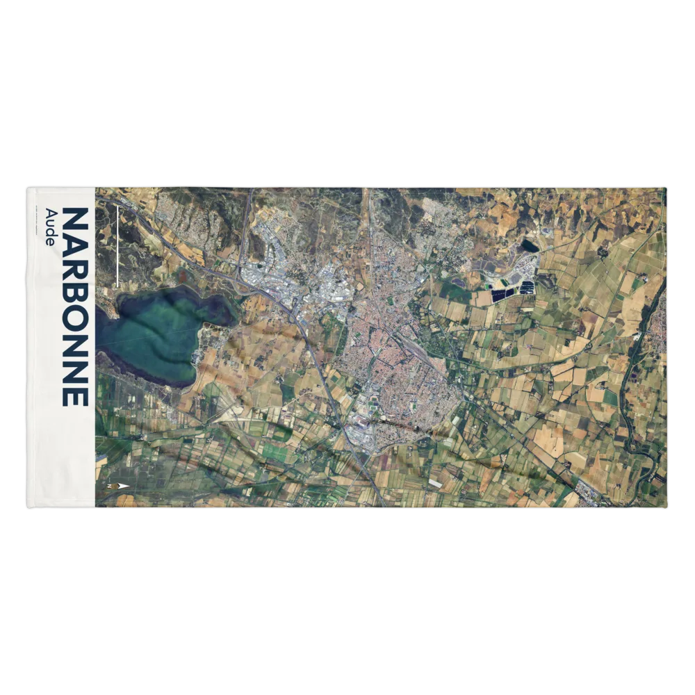 Serviette cartographique — carte de Narbonne