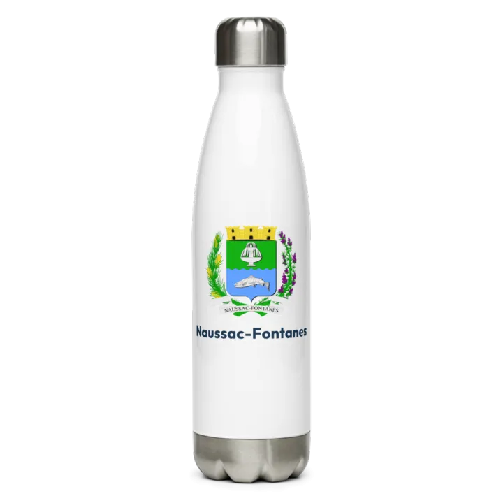 Gourde inox blason de Naussac-Fontanes