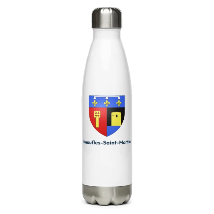 Gourde inox blason de Neaufles-Saint-Martin