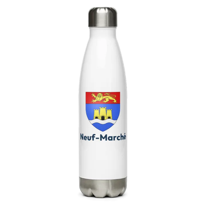 Gourde inox blason de Neuf-Marché