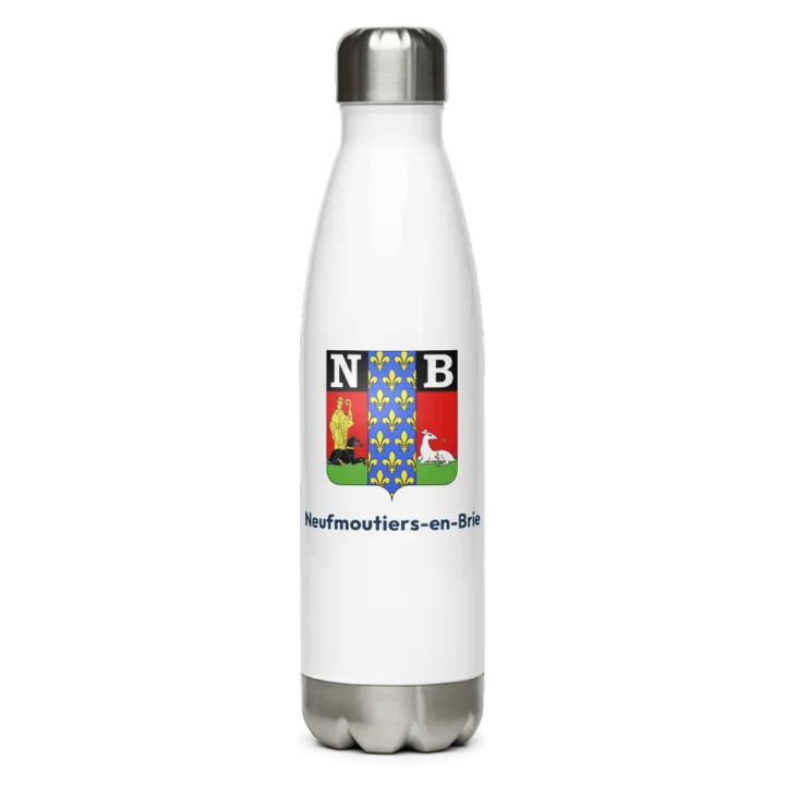 Gourde inox blason de Neufmoutiers-en-Brie