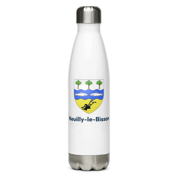 Gourde inox blason de Neuilly-le-Bisson