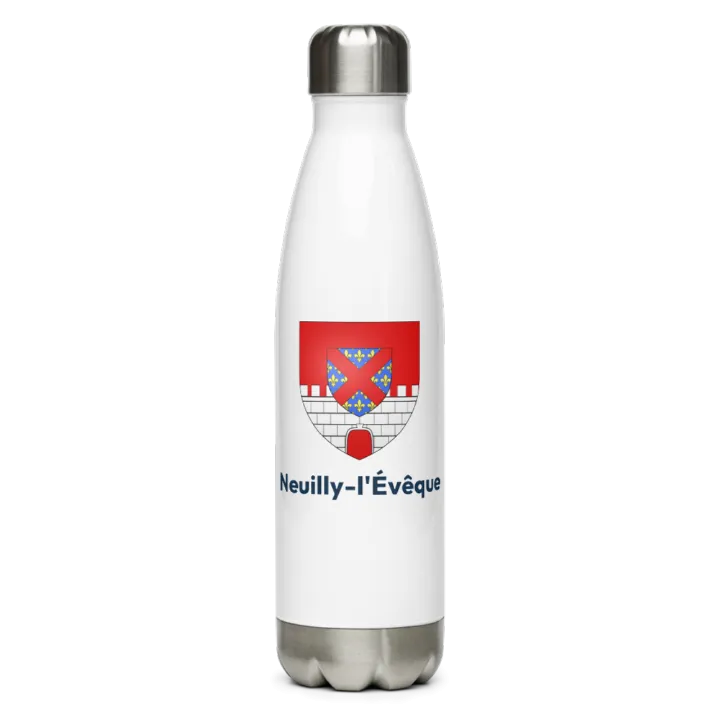 Gourde inox blason de Neuilly-l'Évêque