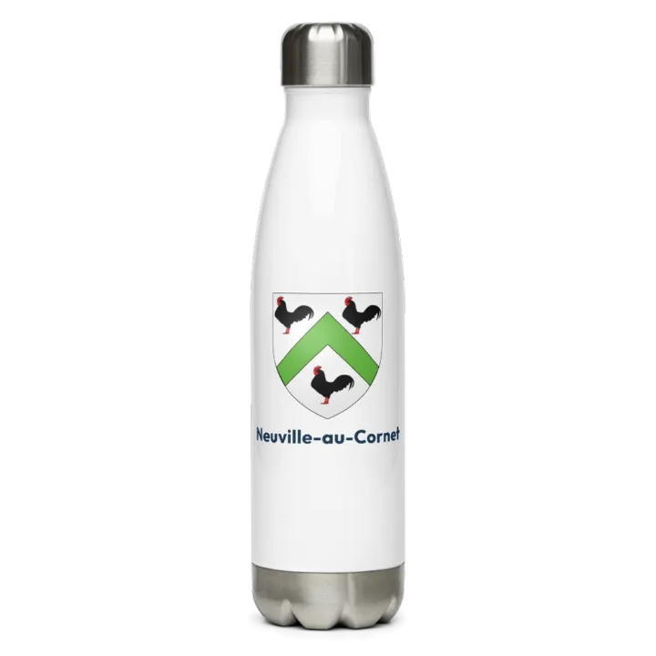 Gourde inox blason de Neuville-au-Cornet