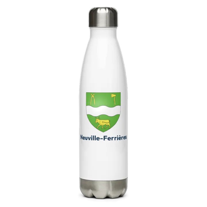 Gourde inox — blason de Neuville-Ferrières