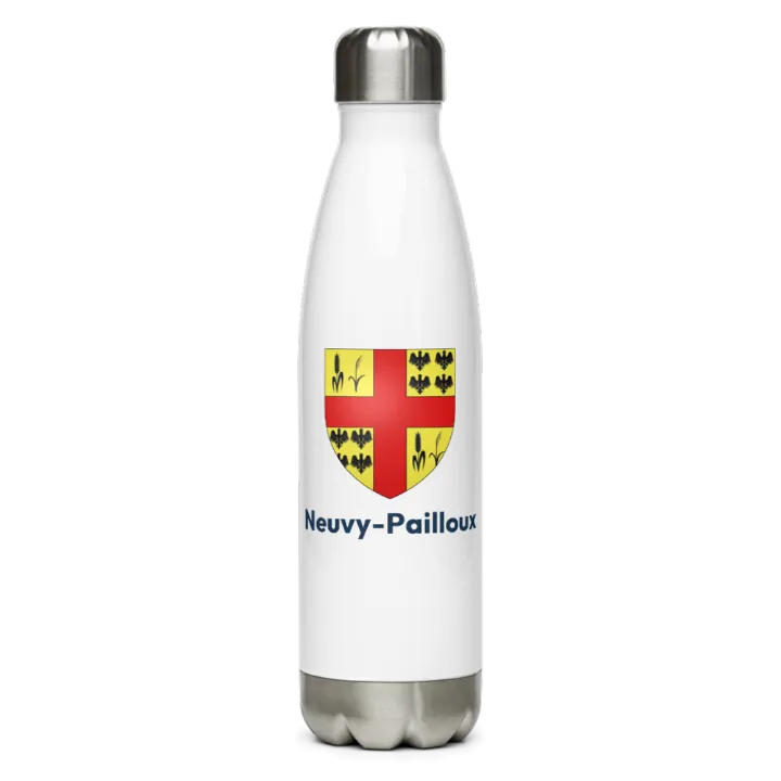 Gourde inox — blason de Neuvy-Pailloux