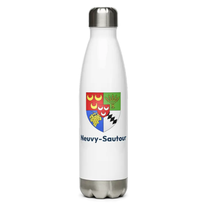 Gourde inox — blason de Neuvy-Sautour