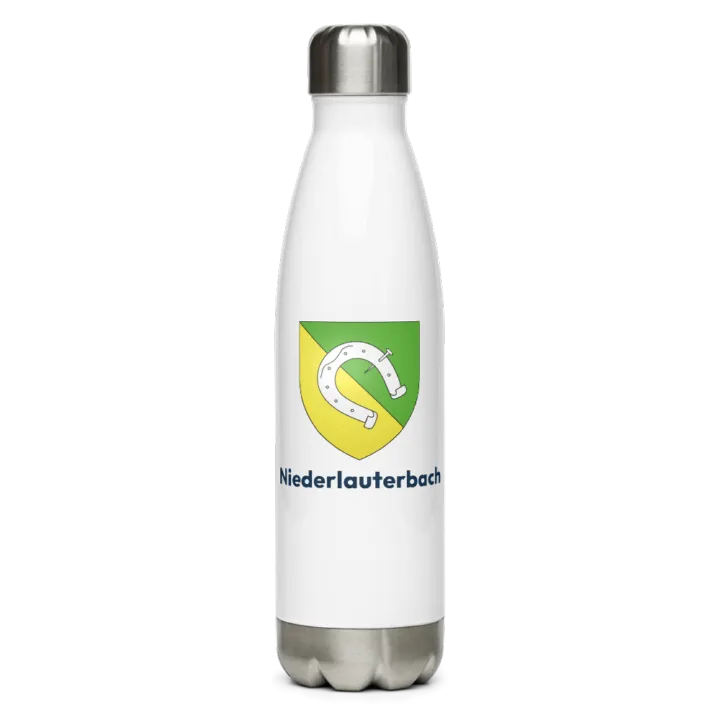 Gourde inox — blason de Niederlauterbach