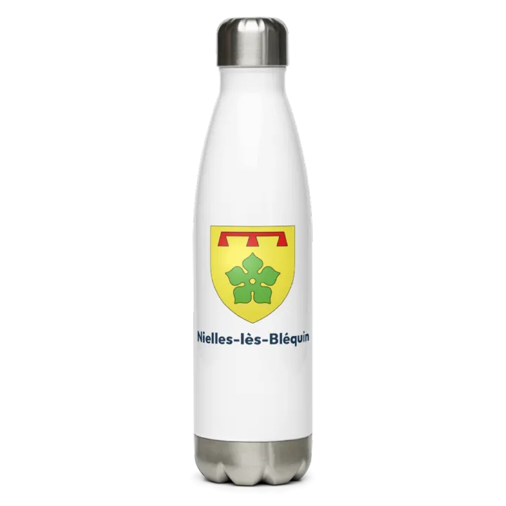 Gourde inox — blason de Nielles-lès-Bléquin