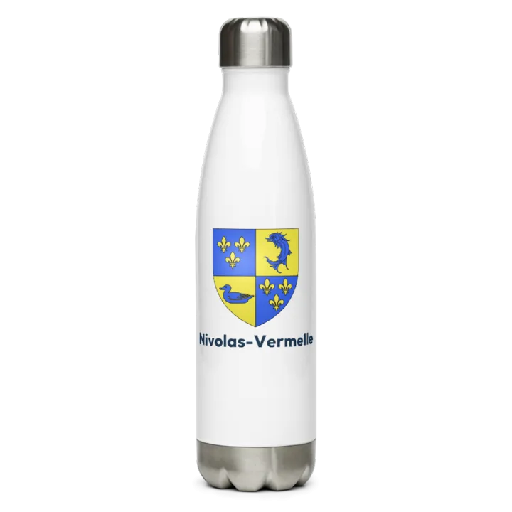 Gourde inox — blason de Nivolas-Vermelle