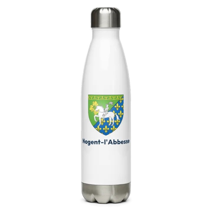 Gourde inox — blason de Nogent-l'Abbesse