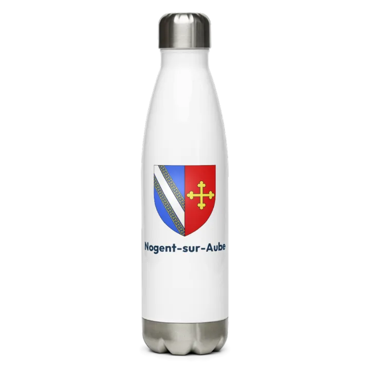 Gourde inox — blason de Nogent-sur-Aube