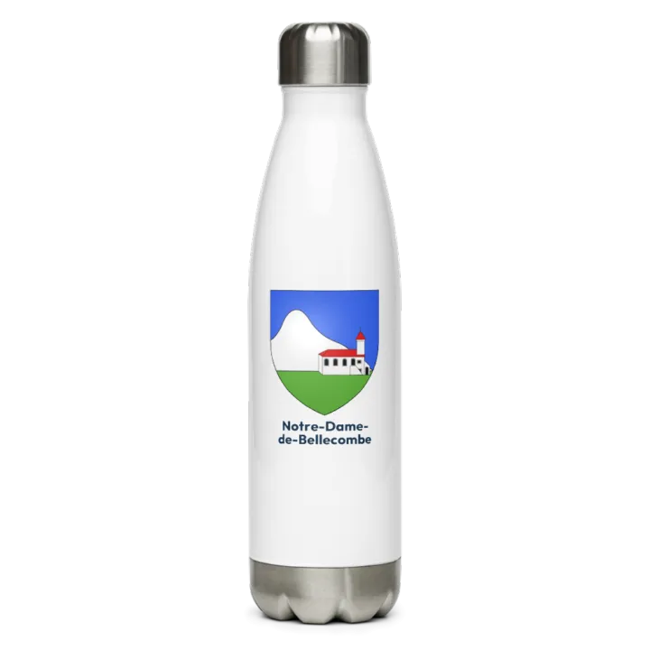 Gourde inox — blason de Notre-Dame-de-Bellecombe