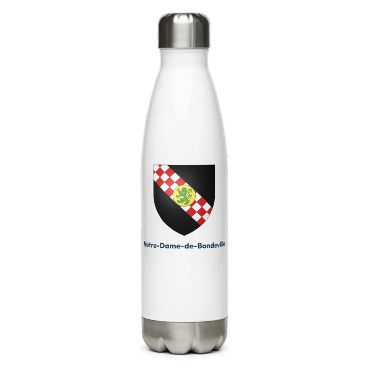 Gourde inox — blason de Notre-Dame-de-Bondeville