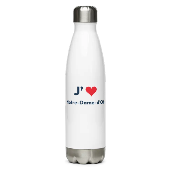 Gourde inox « J’❤ Notre-Dame-d'Oé »