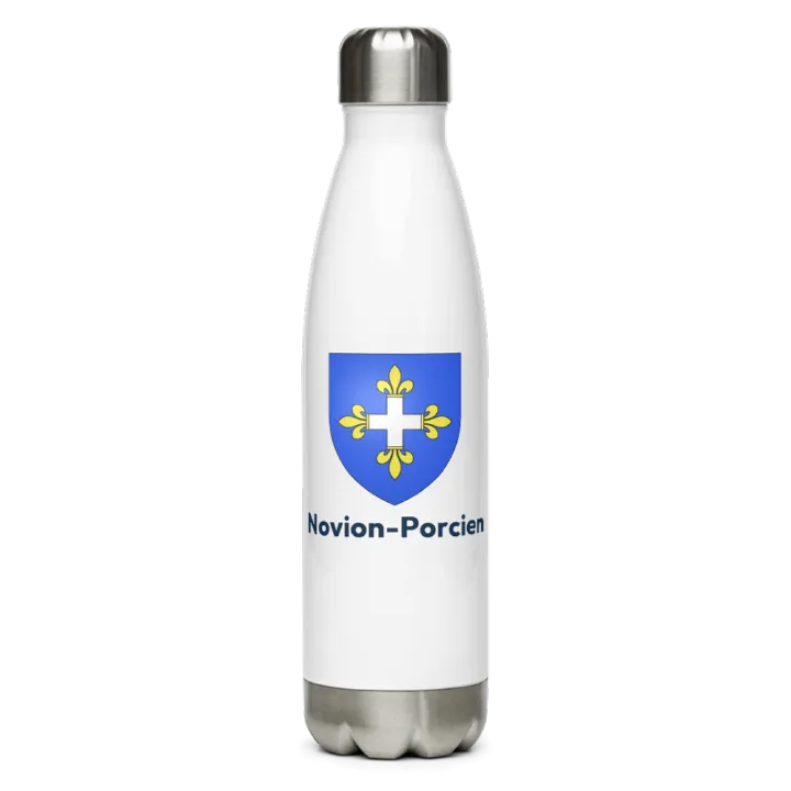Gourde inox blason de Novion-Porcien