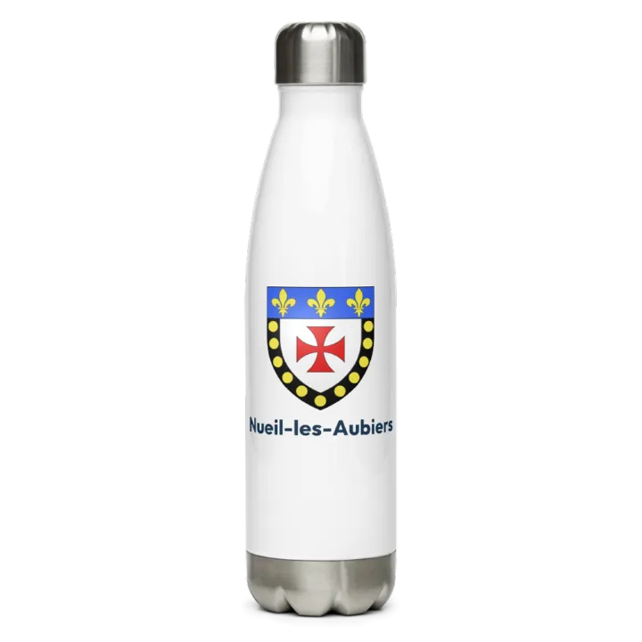 Gourde inox — blason de Nueil-les-Aubiers