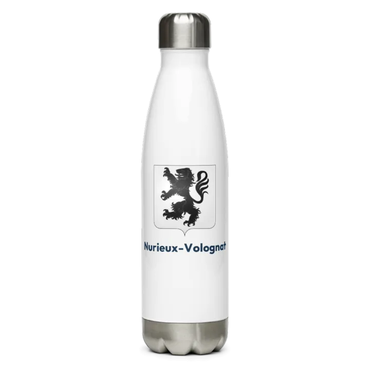 Gourde inox blason de Nurieux-Volognat