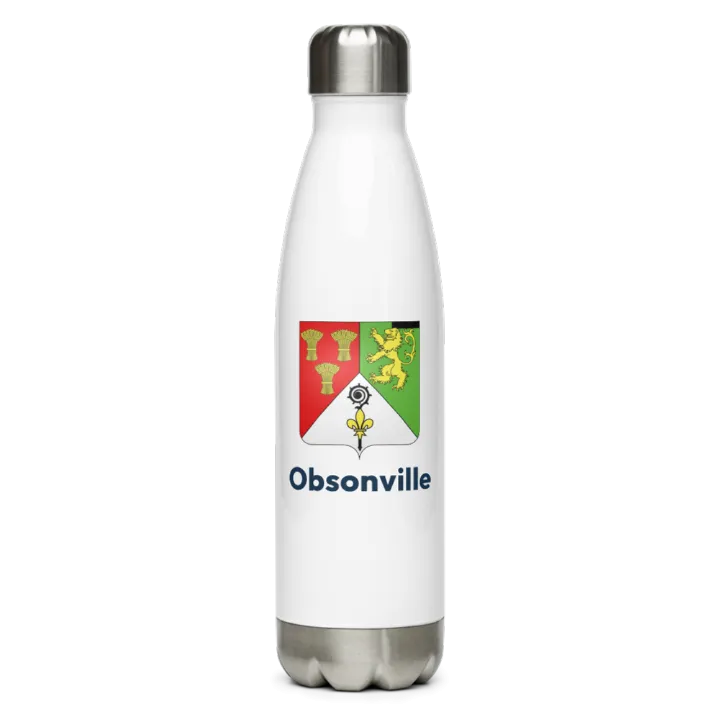 Gourde inox blason de Obsonville