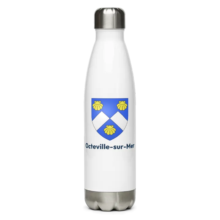 Gourde inox — blason d'Octeville-sur-Mer
