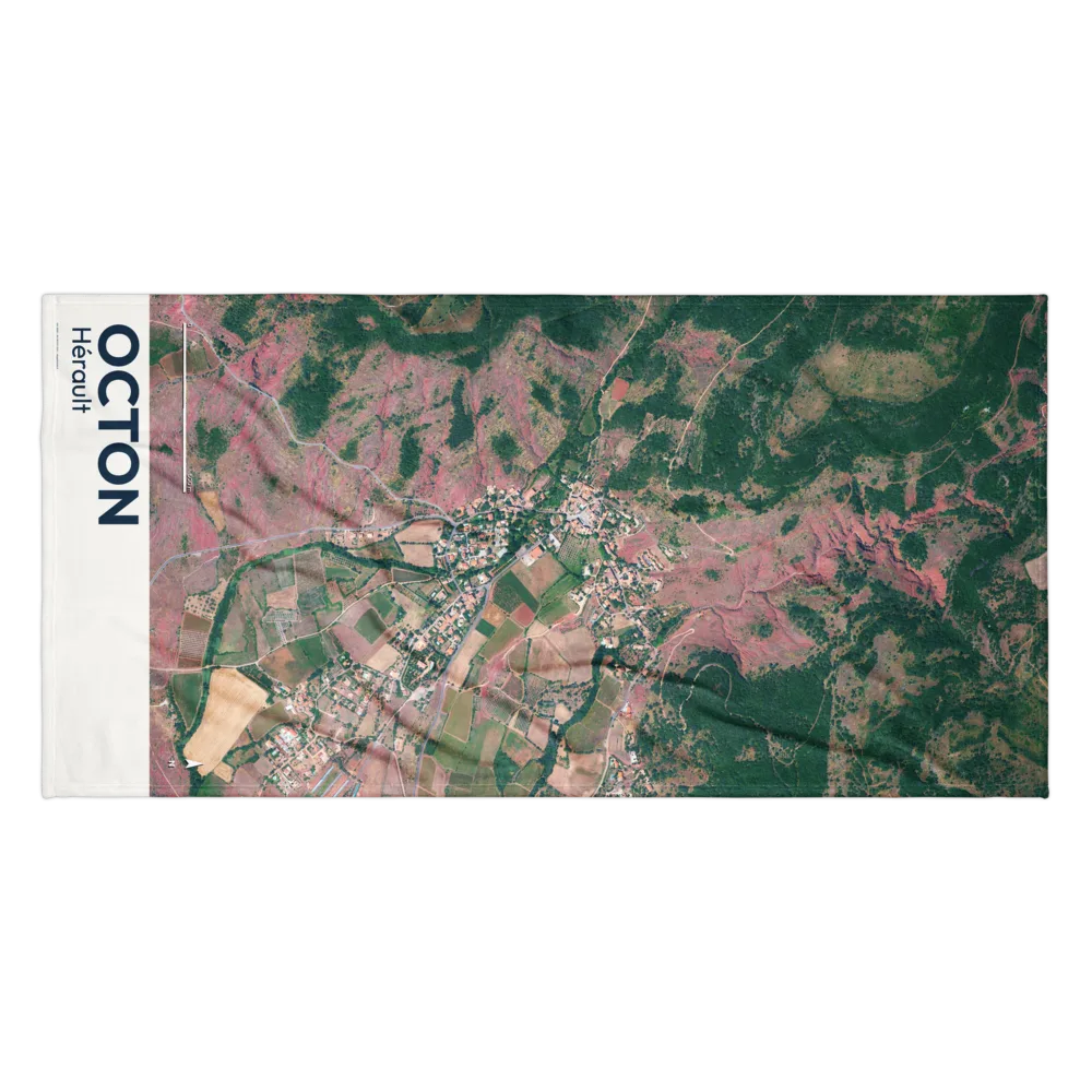 Serviette cartographique — carte de Octon
