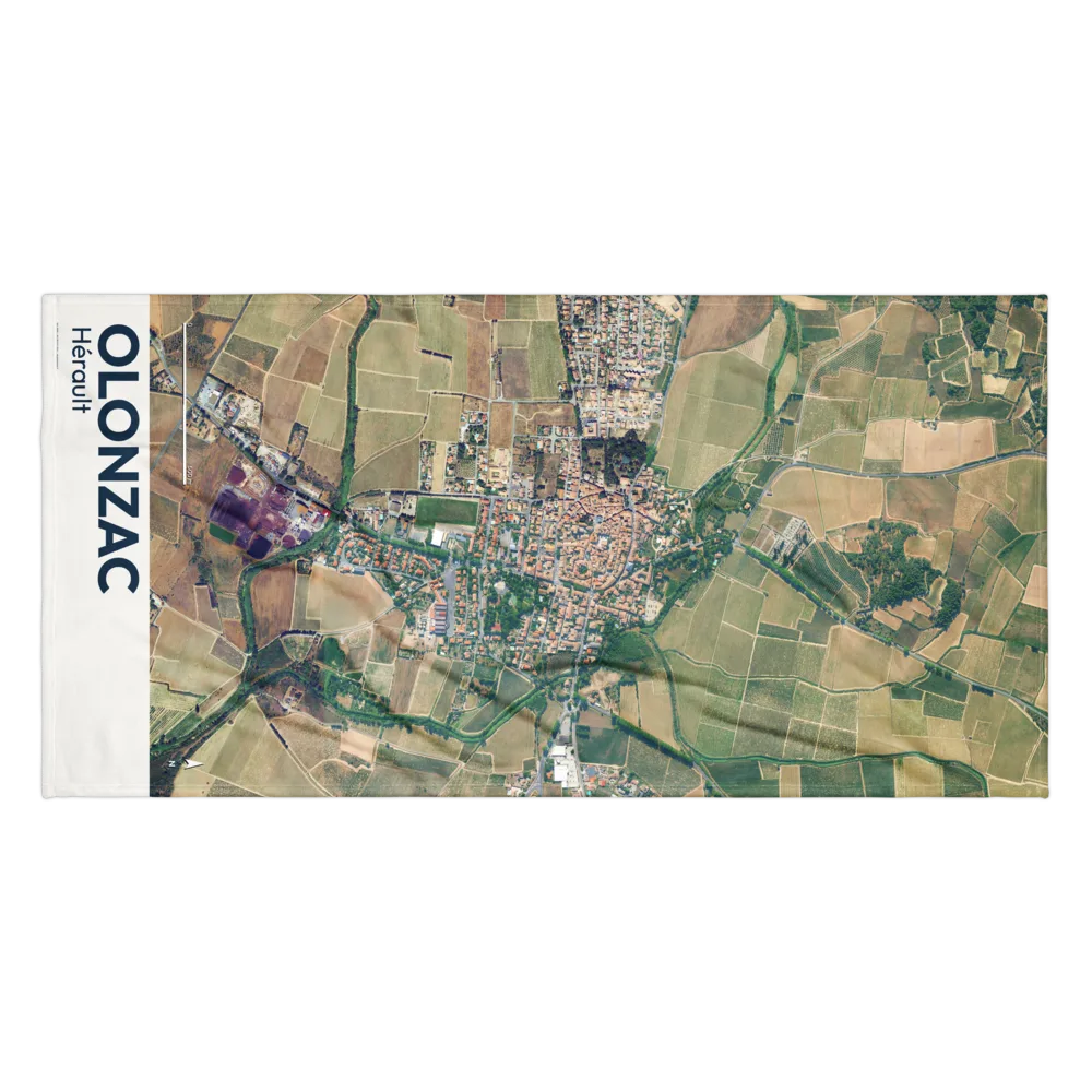 Serviette cartographique — carte de Olonzac