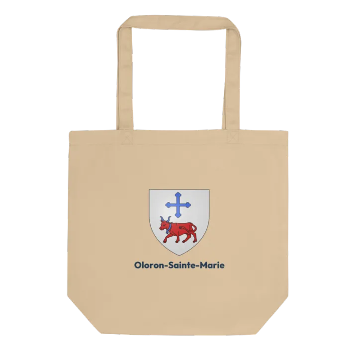 Tote bag coton bio — blason d'Oloron-Sainte-Marie