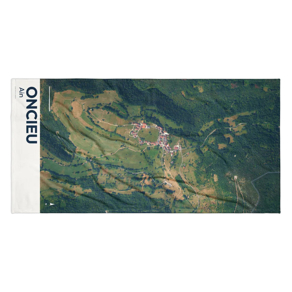 Serviette cartographique — carte de Oncieu
