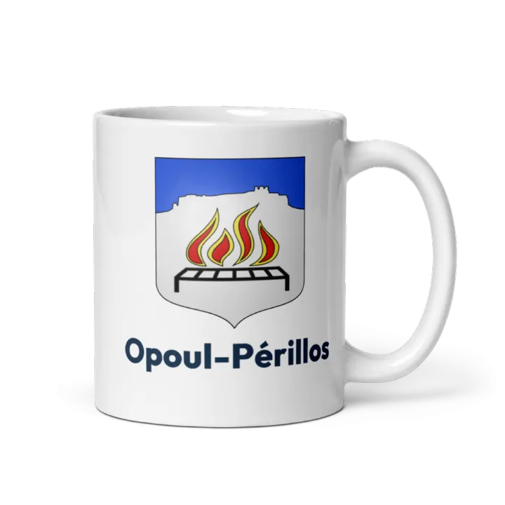 Mug blason de Opoul-Périllos