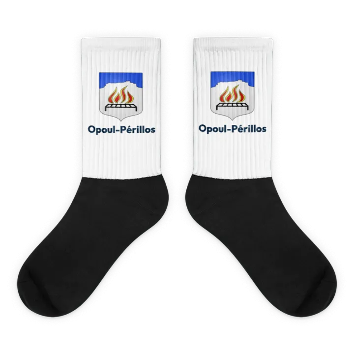 Chaussettes — blason d'Opoul-Périllos