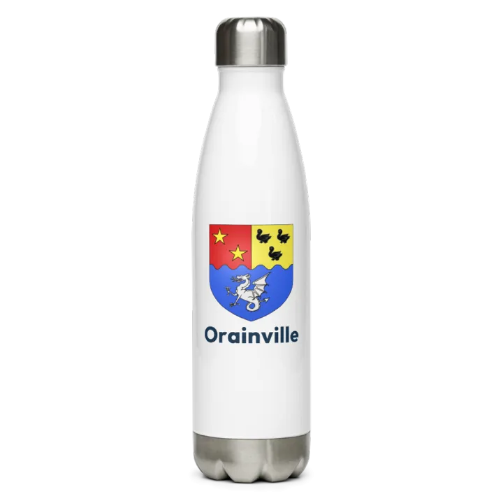 Gourde inox — blason d'Orainville