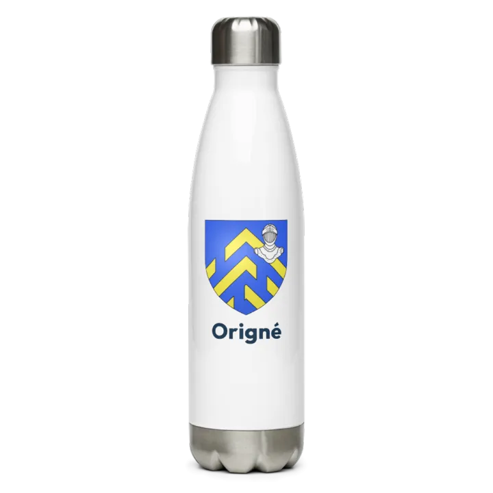 Gourde inox — blason d'Origné