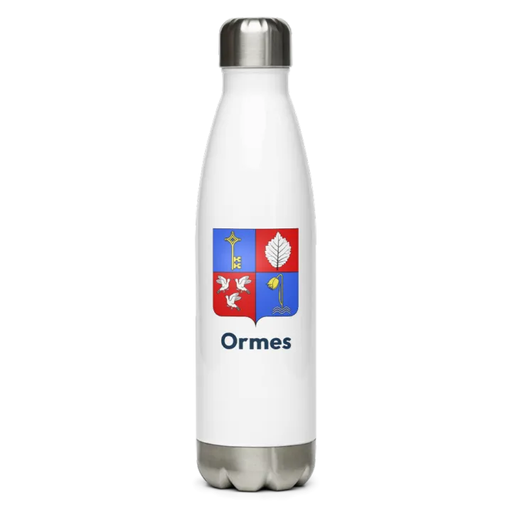 Gourde inox — blason d'Ormes