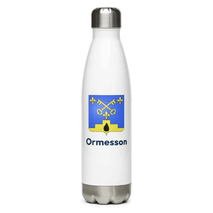 Gourde inox — blason d'Ormesson