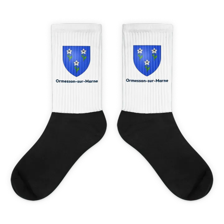 Chaussettes — blason d'Ormesson-sur-Marne