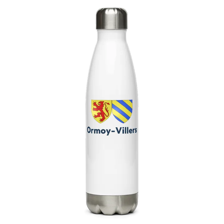 Gourde inox blason de Ormoy-Villers
