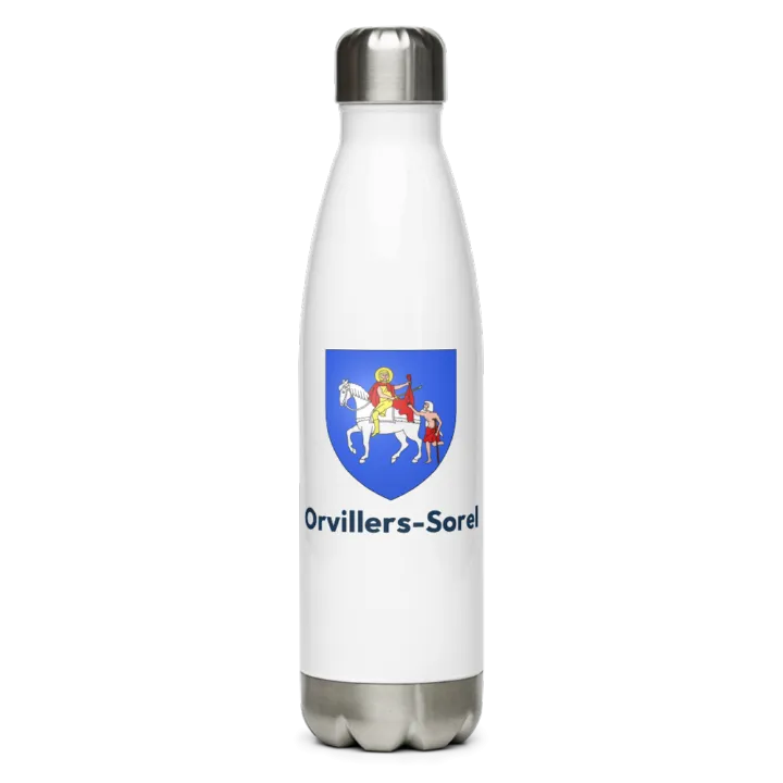 Gourde inox blason de Orvillers-Sorel
