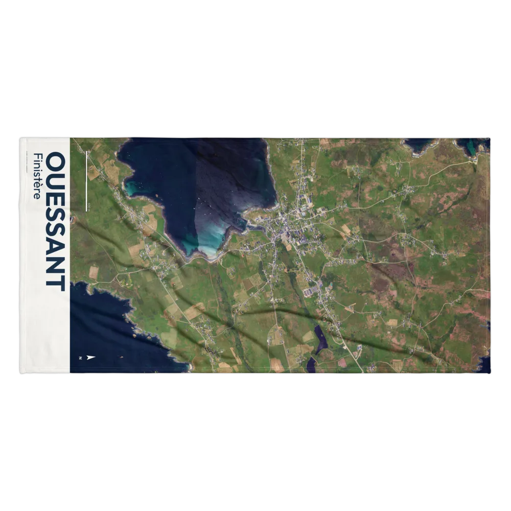 Serviette cartographique — carte de Ouessant