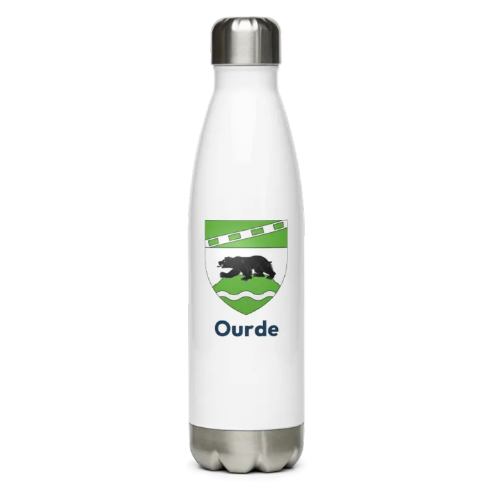 Gourde inox blason de Ourde