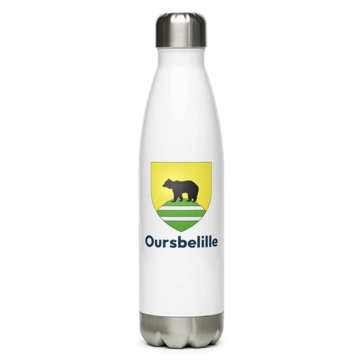 Gourde inox blason de Oursbelille