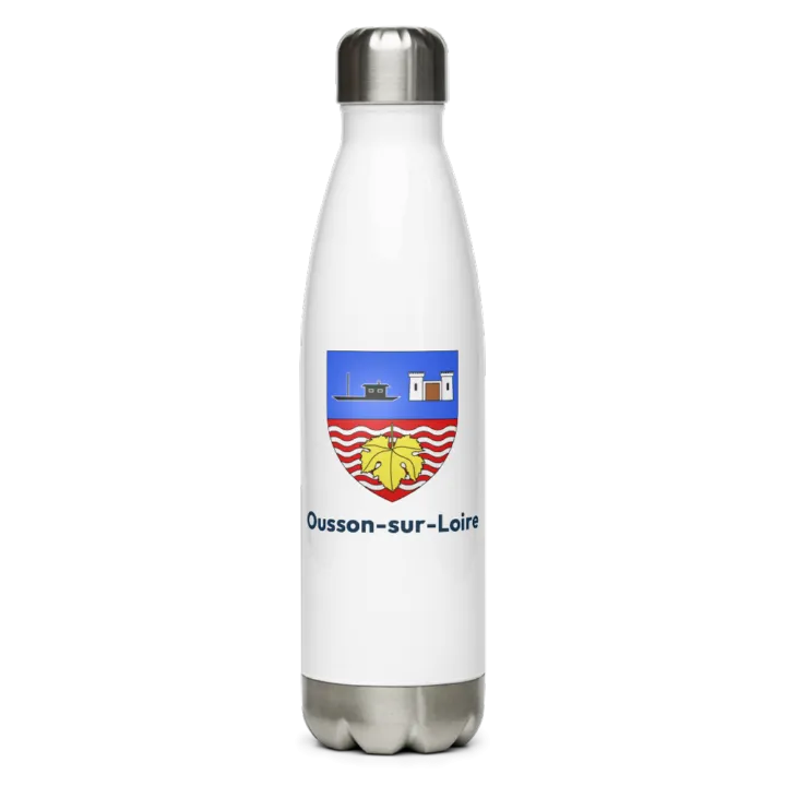 Gourde inox — blason d'Ousson-sur-Loire