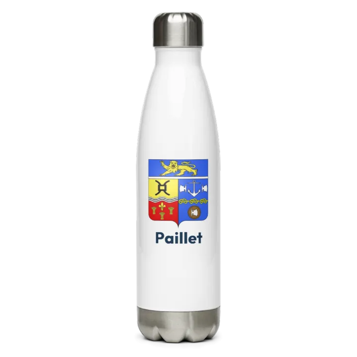 Gourde inox blason de Paillet