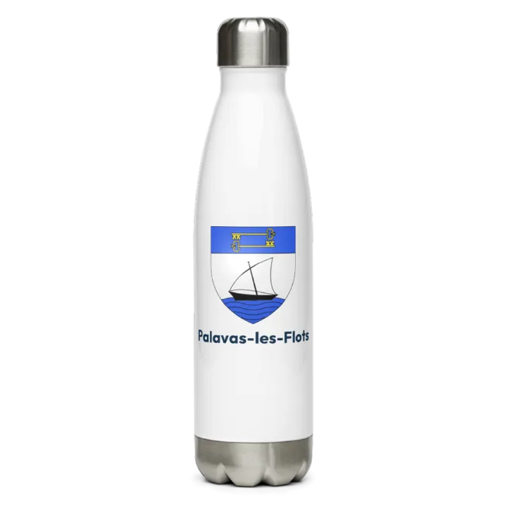 Gourde inox blason de Palavas-les-Flots
