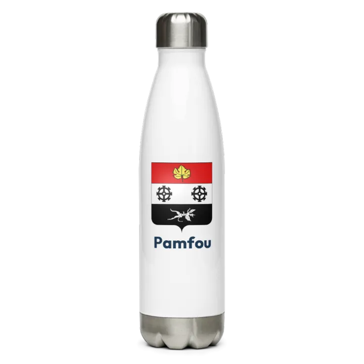 Gourde inox blason de Pamfou