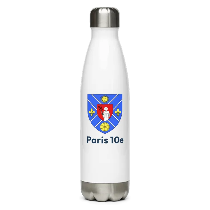 Gourde inox — blason du 10e arrondissement de Paris
