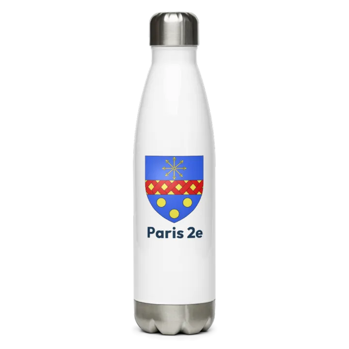 Gourde inox blason de Paris 2e