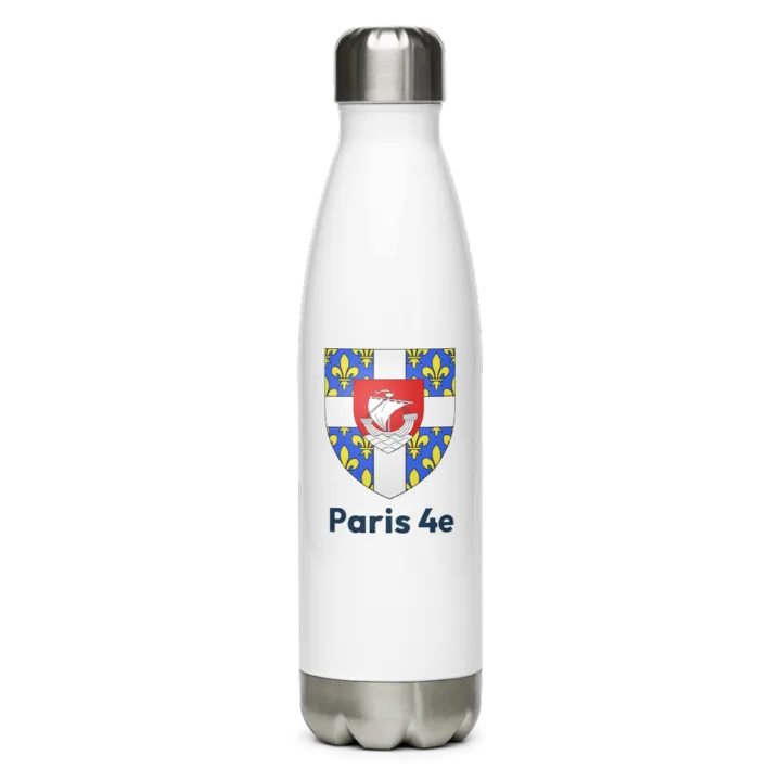 Gourde inox — blason du 4e arrondissement de Paris