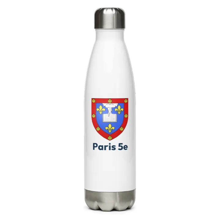 Gourde inox blason de Paris 5e